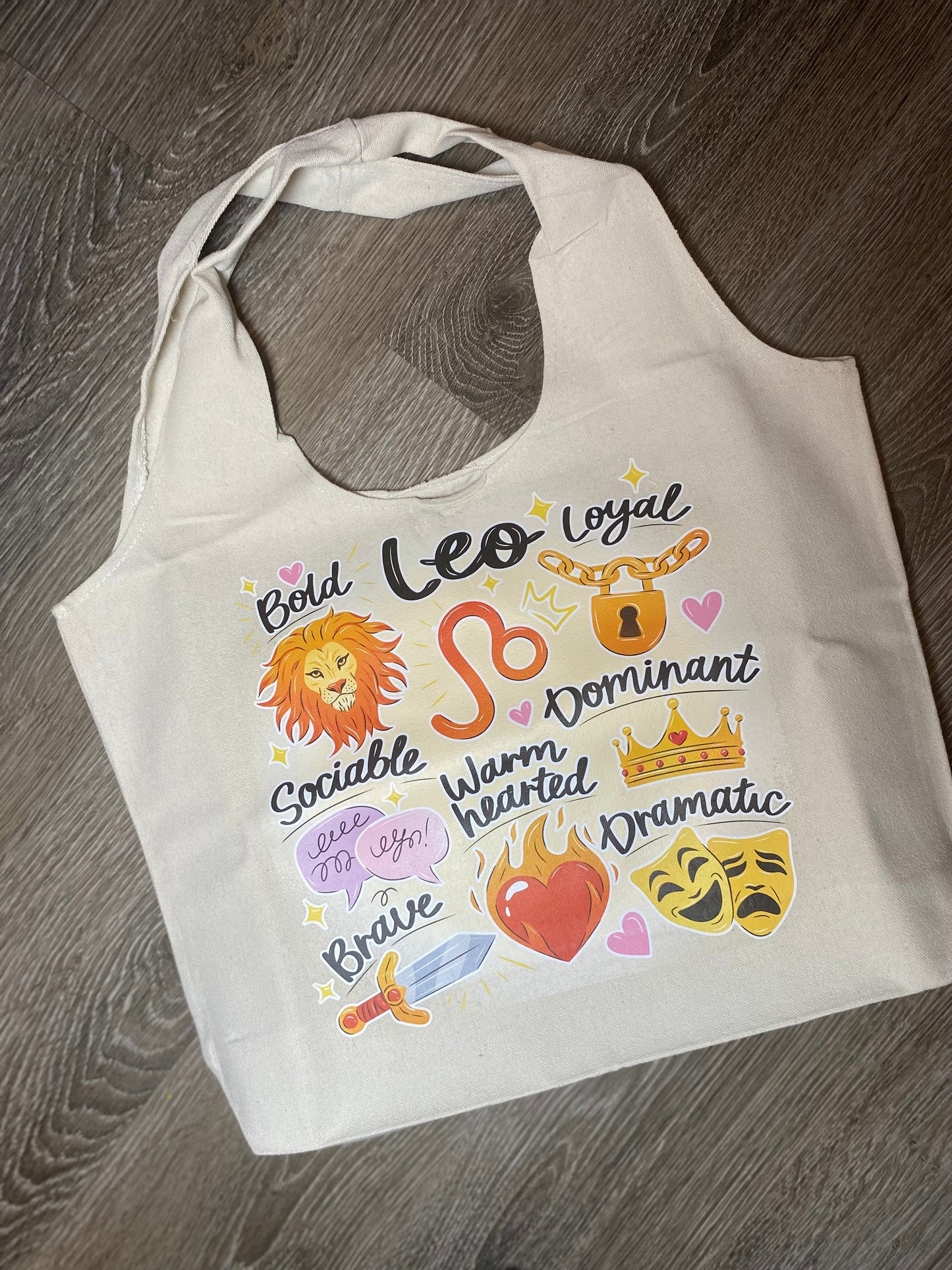 Leo tote bag