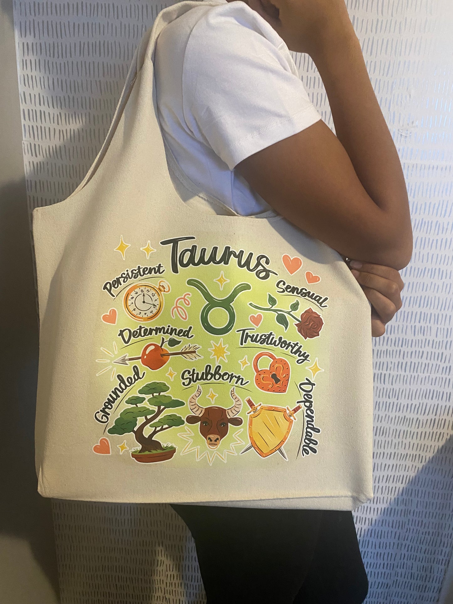 Taurus tote bags