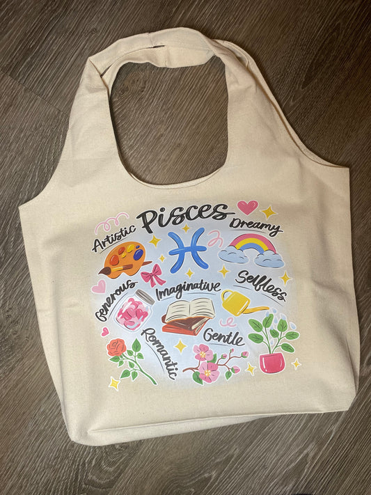 Pisces tote bag