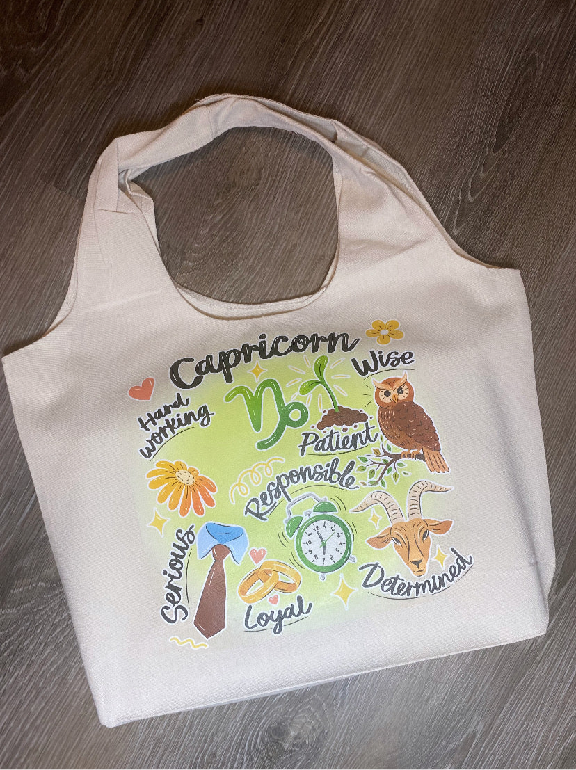 Capricorn tote bags