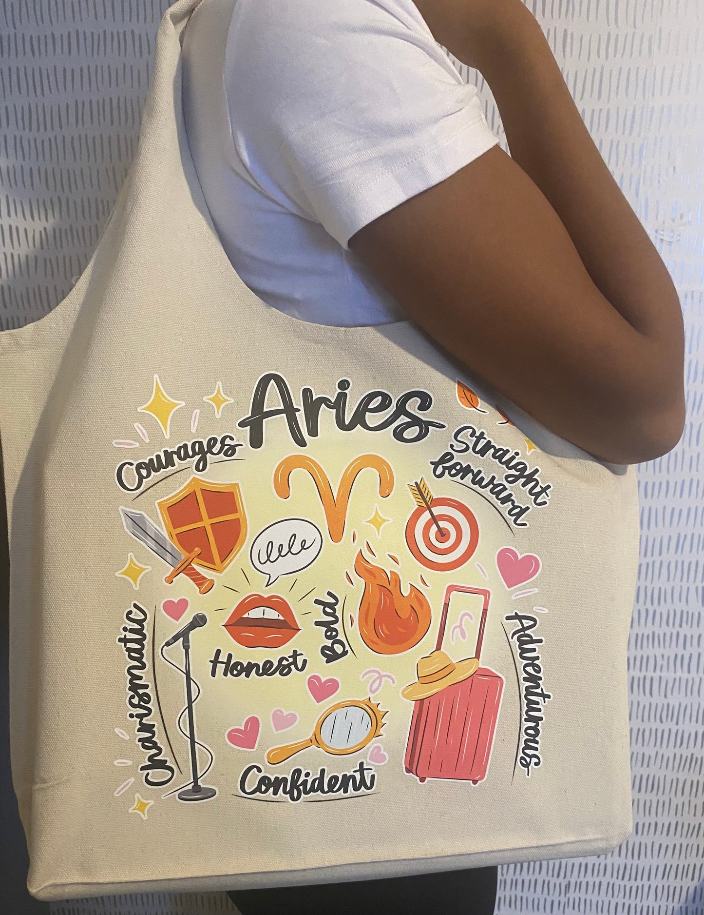 Aries tote bag